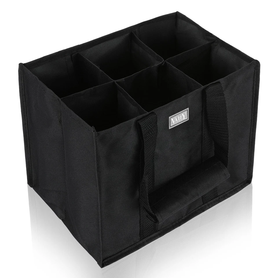 Vaily Flaschentasche Flaschenträger 6 x max. 1,5 Liter Flaschen Tragetasche - Bild 2 von 4