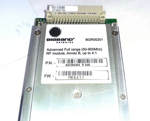 BigBand NETWORKS ASCM0304 BGR00201 ADVANCED FULL RANGE (50-900MHZ) RF MODULE - 第 4/4 張圖片
