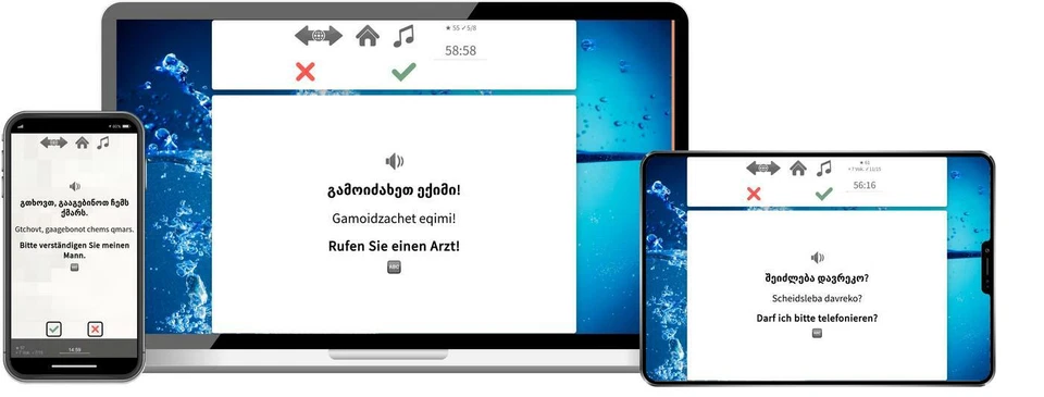 Georgisch lernen Reisepaket A1 Software als Onlinekurs Sprachenlernen24   - Bild 2 von 3