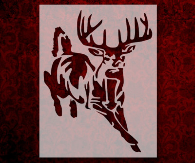 #ad #ad Buck White Tailed Deer Hunting 8.5quot; x 11quot; Custom Stencil FAST FREE SHIPPING 6 $11.99