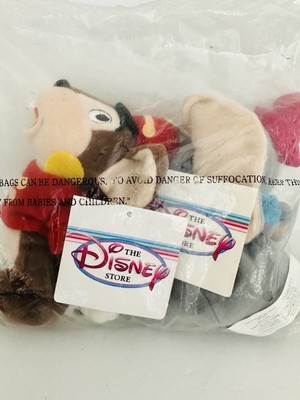 Disney Store Dumbo & Timothy Mouse Mini Bean Bag Plush Set Of 2 Sealed NOS