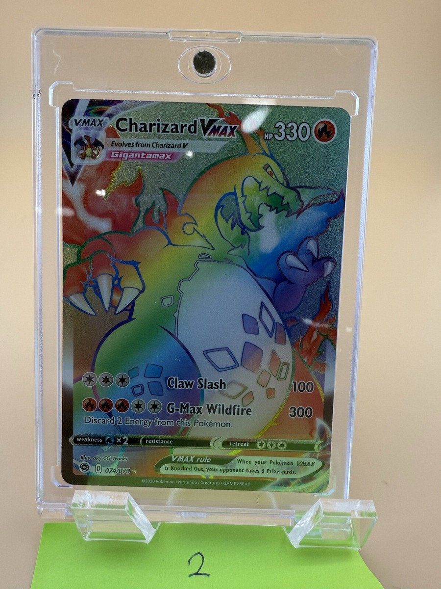 Pokémon TCG: Charizard VMAX Rainbow Champion's Path 074/073 Holo