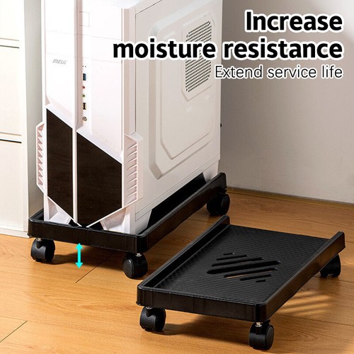 Adjustable Mobile CPU Holder Computer Tower Stand Ventilated For Most PC Under - Bild 8 von 15