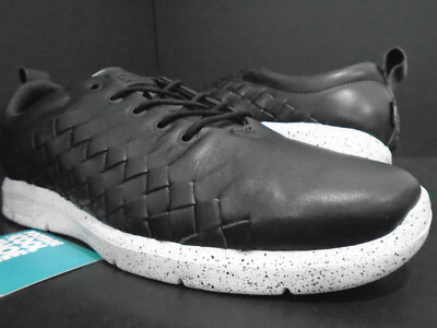 2014 VANS TESELLA STAMPD BLACK WHITE WOVEN SPLATTER LEATHER CHUKKA VN-0XE7DT6 12