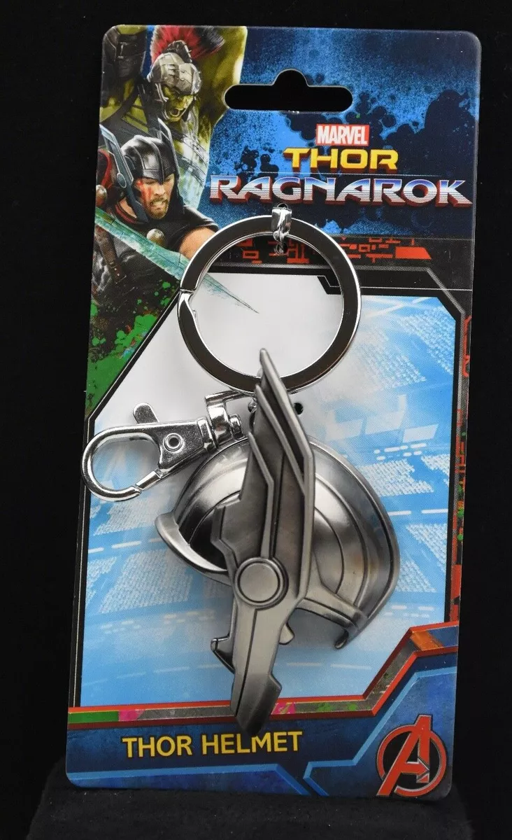 Thor 3D Metal Helmet Keychain Marvel KeyRing Disney Authentic & Official NEW