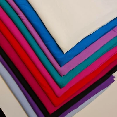 TEXTILE STATION 100% Viscose Challis Material Non-Stretch Dress Drape Craft Fabric 58" Meter