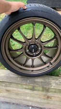 Konig Wheels 18x8.5 - 5x112 Race Bronze. With Continental Extremecontact Tires
