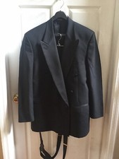 Barneys New York Double Breasted Tuxedo Size 43L 34W X 30 1/2L