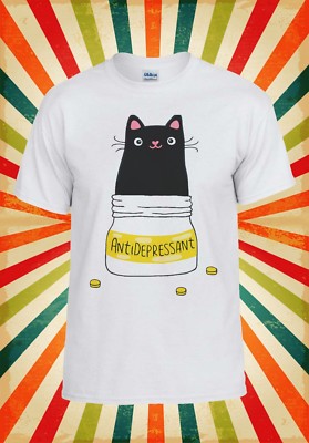 Süß Katze Kätzchen Antidepressivum lustig Männer Frauen Weste Tank Top Unisex T-Shirt 1365