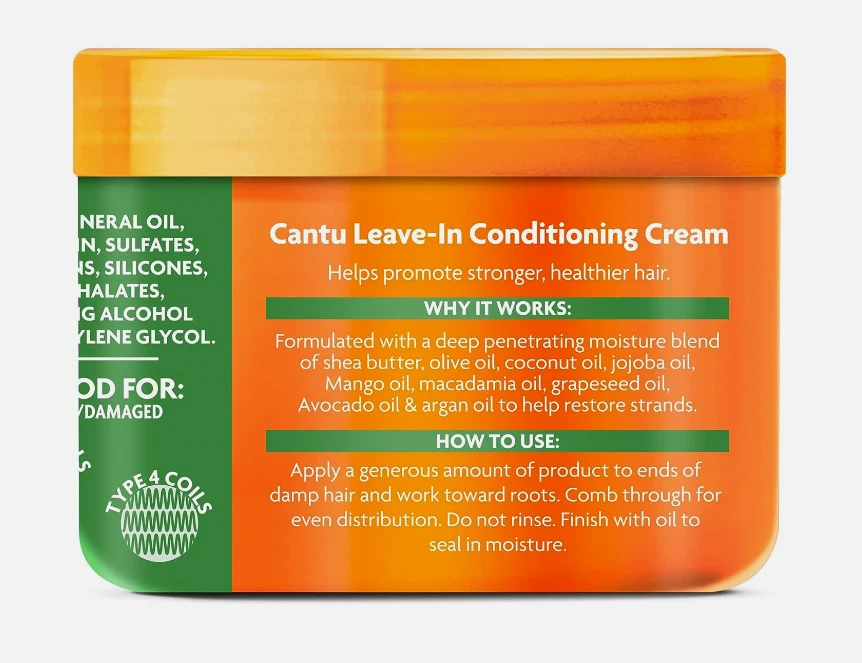 Крем-кондиционер CANTU Leave-in с маслом ши 340 г восстанавливающий крем для волос - Изображение 3 из 4