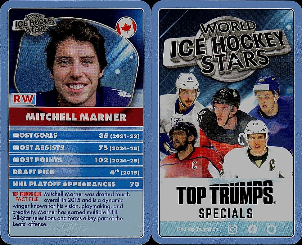 MITCHELL MARNER England Game World Hockey Stars Card