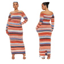 Fashion Nova Faye Sweater MaxiDress size 1X NWT