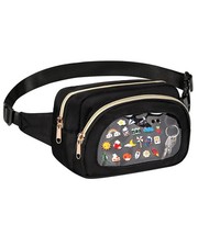 Pin Bag Ita Transparnt Trading Bag, Strong Crossbody for Travel Pin Storage a...