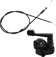 7/8'' Thumb Throttle Kit with Cable - Aluminum for 50-250cc ATV & Mini Bike