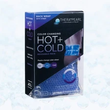 TheraPearl Reusable Hot Cold Pack for Back, Reusable Back Wrap with Strap  Pain