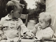 Vintage Photo - Little Girl With Down's Syndrome #75