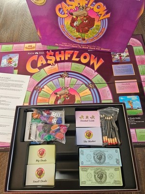 Cashflow 101 Board Game + Cashflow 202 Expansion Pack Rich Dad
