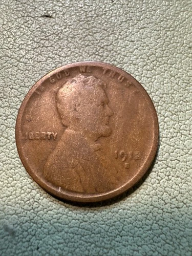 1912 S Lincoln Wheat Cent Better Date San Francisco Mint VG Very Good