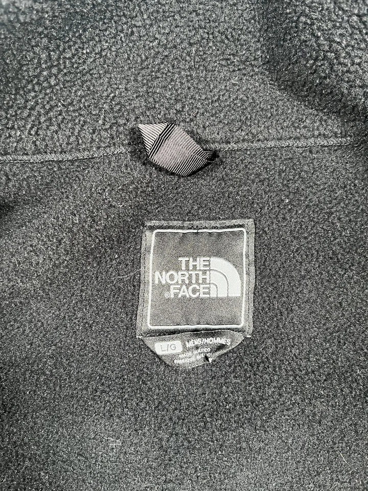 Chaqueta polar The North Face Denali para hombre grande negra Polartec bolsillos reciclados Foto 3 de 4