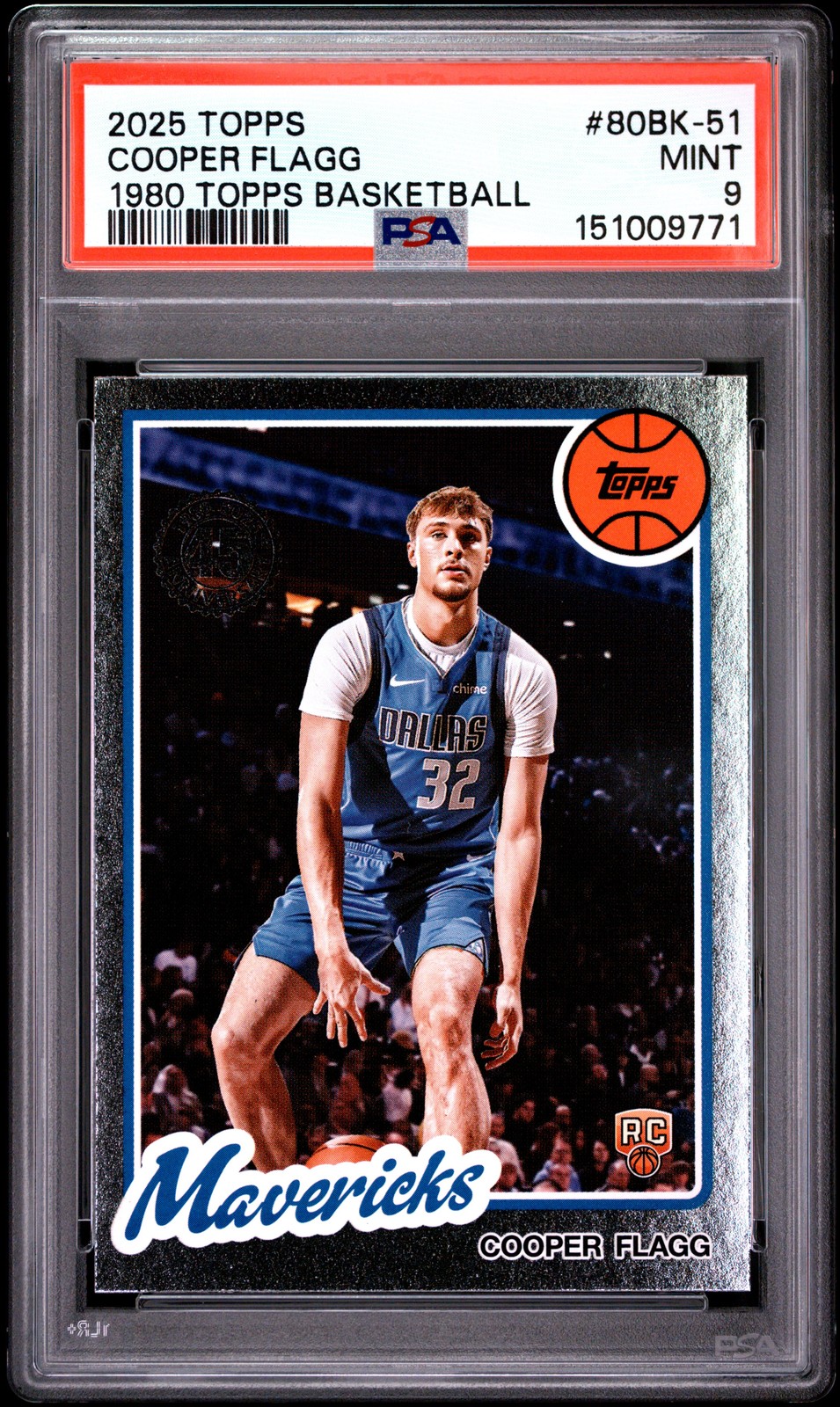 2025 TOPPS 1980-81 TOPPS BASKETBALL #80BK-51 COOPER FLAGG PSA 9