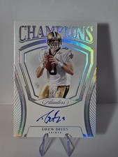 DREW BREES 2025 FLAWLESS CHAMPIONS AUTOGRAPH /20 NEW ORLEANS SAINTS ON CARD AUTO