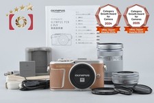 "Count 793" Olympus E-PL9 Brown 16.1 MP Mirrorless Camera 14-42 40-150 Lenses