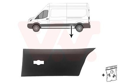 VAN Wezel Zier-/Schutzleiste, Seitenwand 1992429 FüR Ford-image