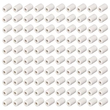 100pcs 1mm Dia Ceramic Tube Insulated Electronic Wire Heat Insulation Protection
