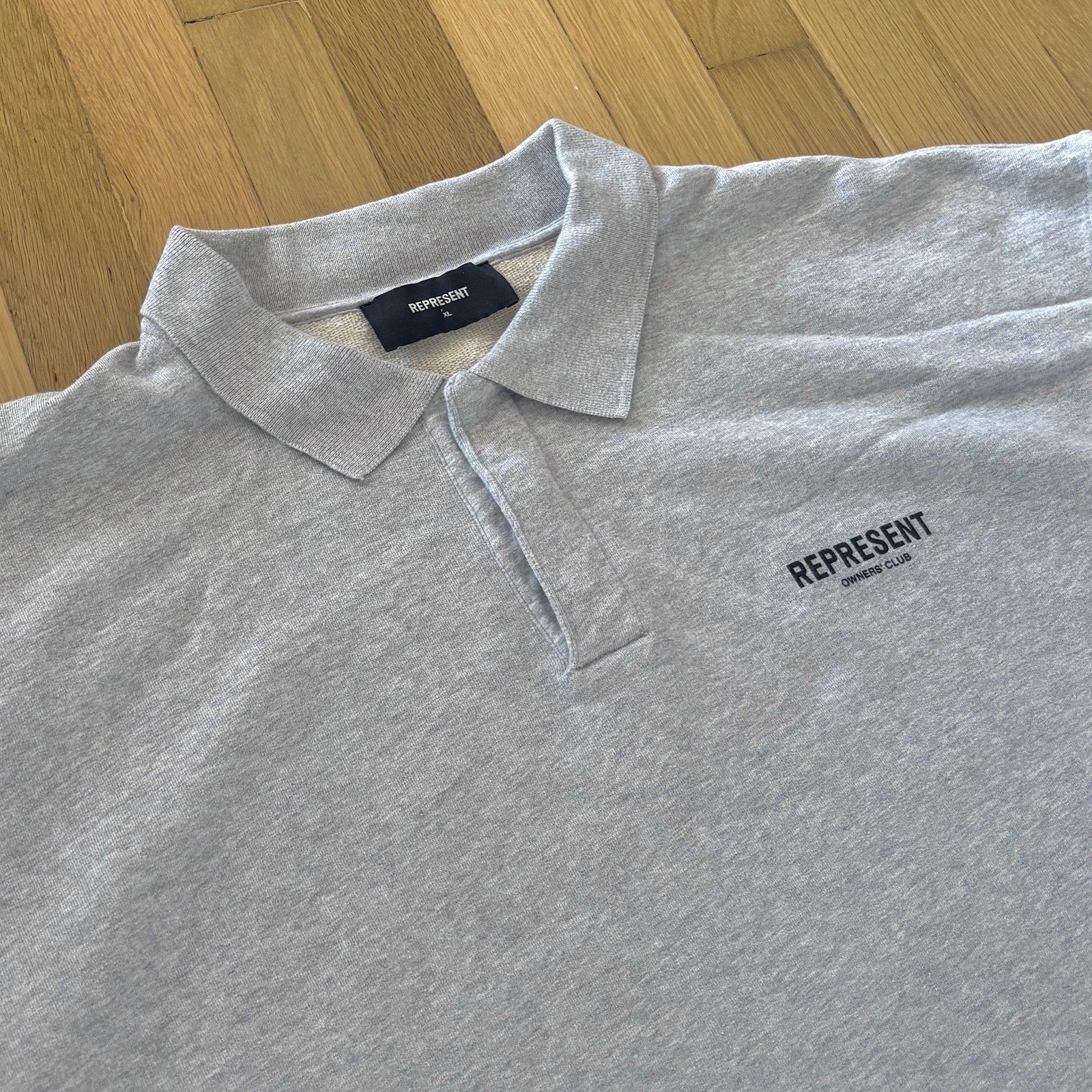 Represent Sweatshirt Quarter Button Down Pullover… - image 3