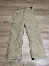 Columbia Convert YOUTH Sz 14-16 Waterproof Snow Ski Snowboard Pants Beige Tan