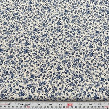 Vintage Concord Fabrics Blue Florals & Butter...