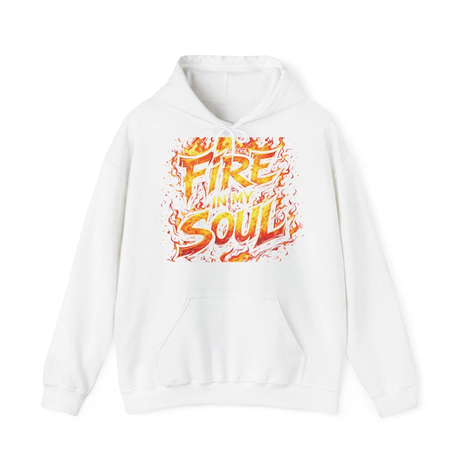 Fire in My Soul Hoodie | Flame Typography Graphic
Opens in a new window or tab