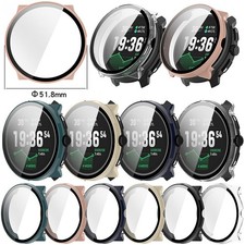 Caja Reloj Cubierta Cristal Templado Protector Pantalla para SUUNTO RACE2
