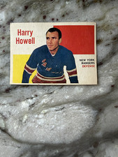 1960–61 Topps Harry Howell #49 – New York Rangers – Vintage Horizontal Card