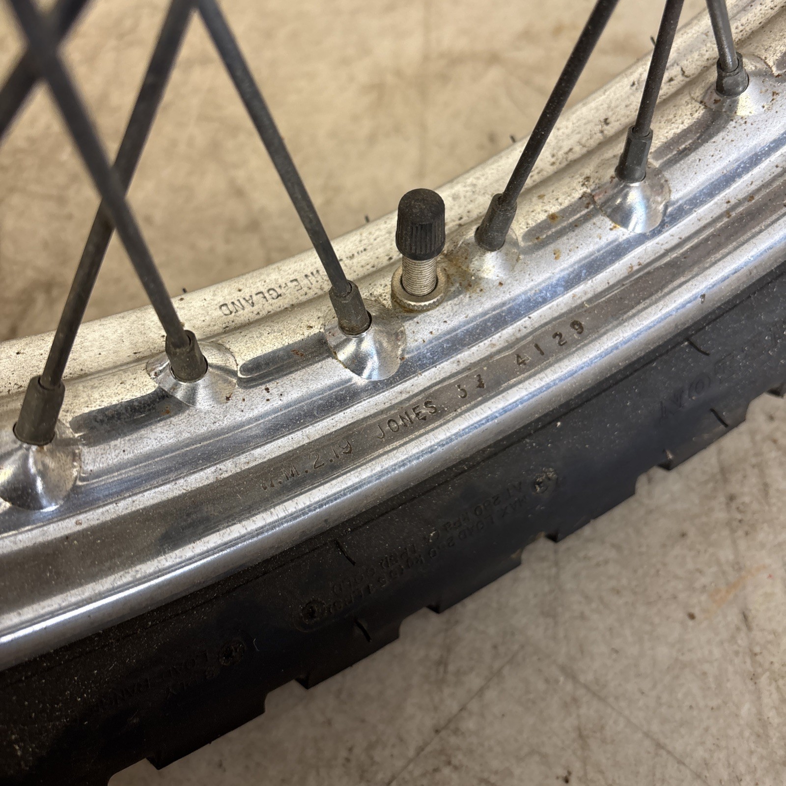 Triumph Rim Mb59 Triumph Bonneville Tiger 650 750 Front Wheel Rim Disk T120 TR7 T140 | eBay