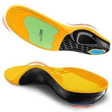 Work Boot Orthotic Insoles for Standing All Day, 240 lbs High Arch Support