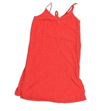 Gap Red Midi A-Line Dress Medium Polyester Polka Dot Minnie