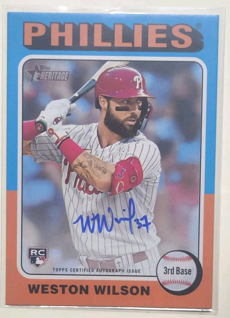 2024 Topps Heritage High Number - Real One Autographs Weston Wilson #ROA-WW (AU,