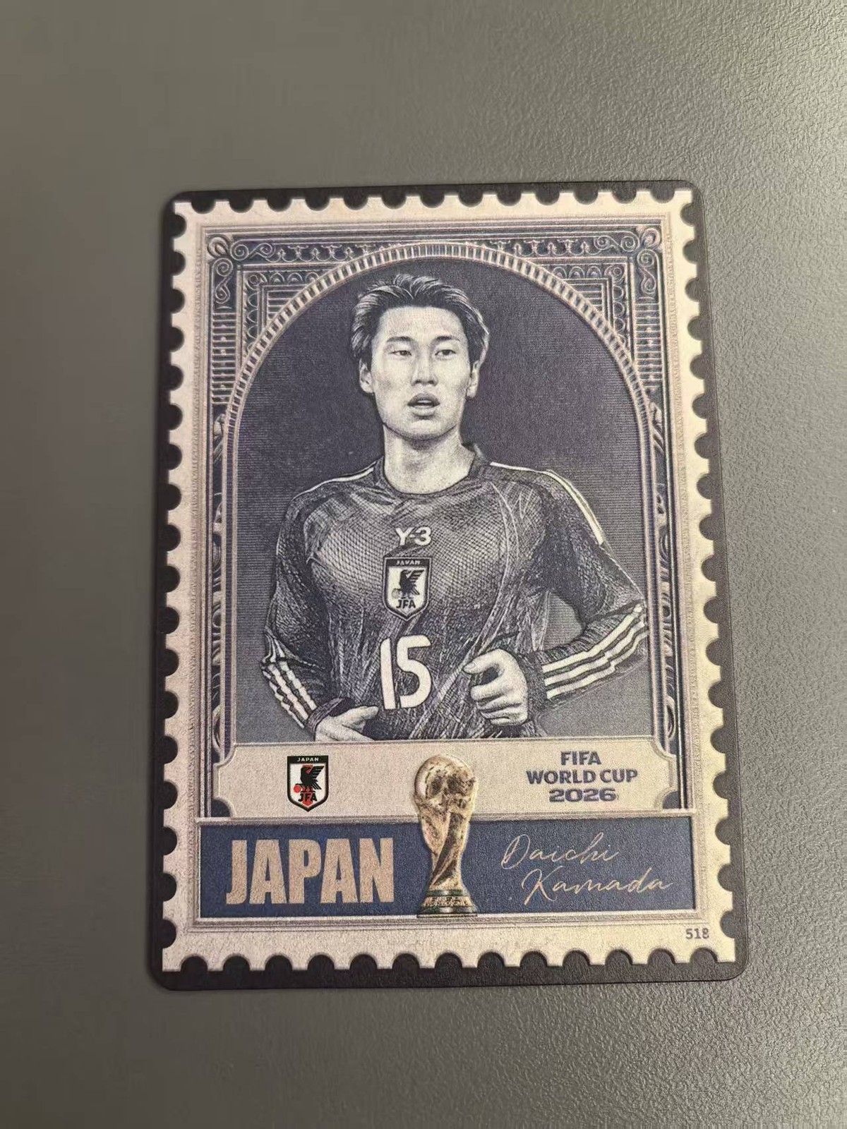 FIFA World Cup 2026丨Panini*Kayou丨Japan丨Daichi Kamada丨Stamp-Style Art Card