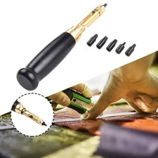 7 Interchangeable Tip Hole Puncher For Leather And Paper Craft Applications