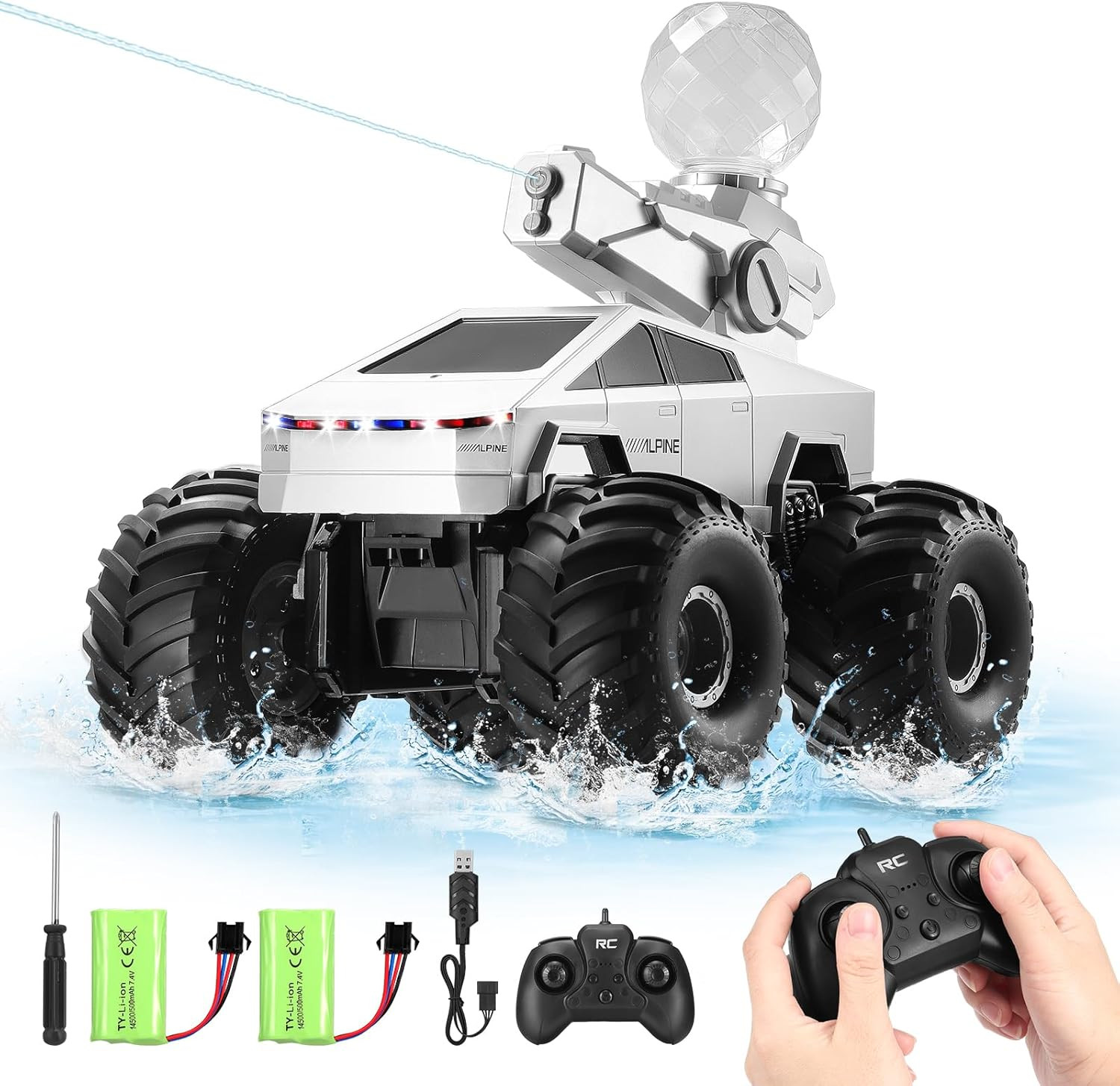 With Water Squirt, Waterproof Remote Control Truck