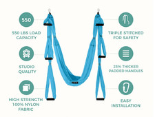 UpCircleSeven Aerial Yoga Swing Set Cyan