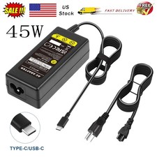 45W USB C/Type C Laptop Charger Power Adapter for HP Dell Acer Lenovo Chromebook