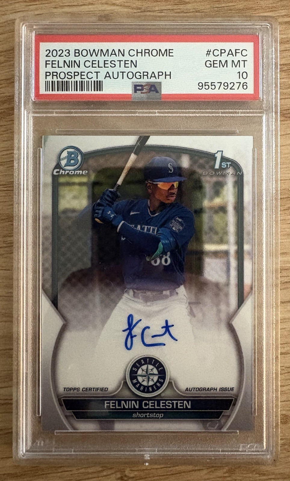 2023 Bowman Chrome Felnin Celesten 1st Bowman Auto PSA 10 CPA-FC