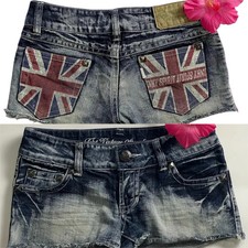 Retro Y2K British Style Flag Graphic Print Mi...