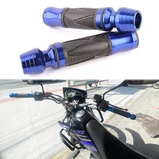 7/8" 22mm Motorcycle Handlebar Hand Grips Blue for Yamaha XTZ125E XTZ150 XTZ250