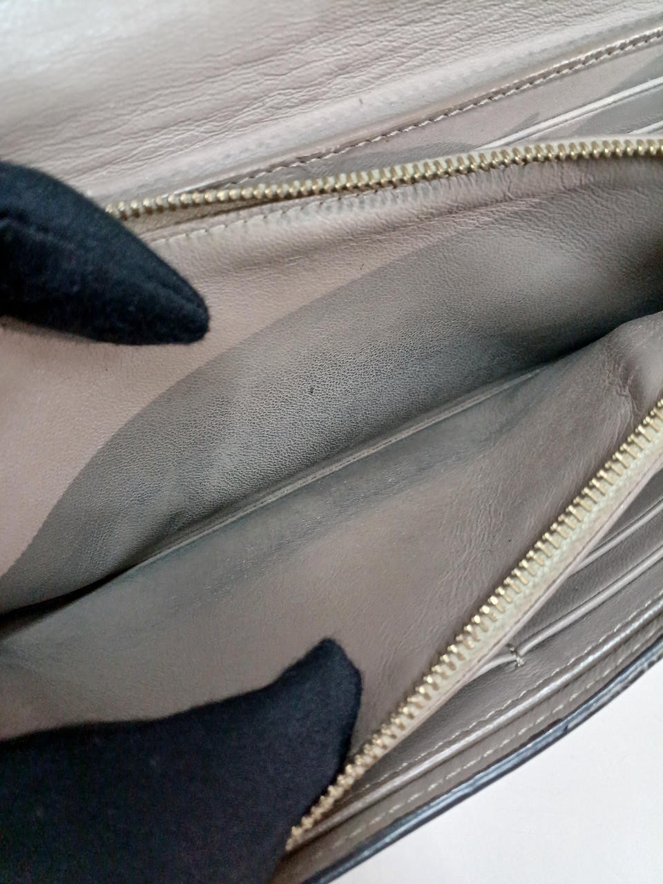 Large Flap Multi Function Blue Used Celine K1306 - image 5