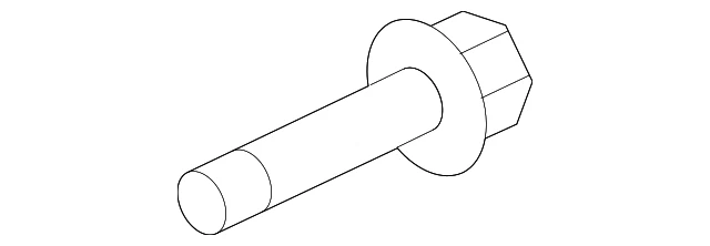 Подлинный болт крепления костяшки Nissan 40178-JA000 - Изображение 2 из 3