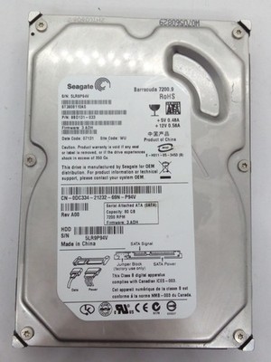 SEAGATE Barracuda 7200.9 SATA FESTPLATTE  80GB  S/N: 5LR9P94V  3,5 '' #FP4574