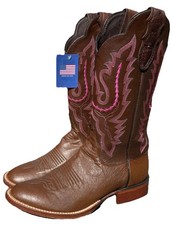 Justin Women’s Smooth Ostrich Leather Sole Cowboy Boots 7B NWT Exotic L5542